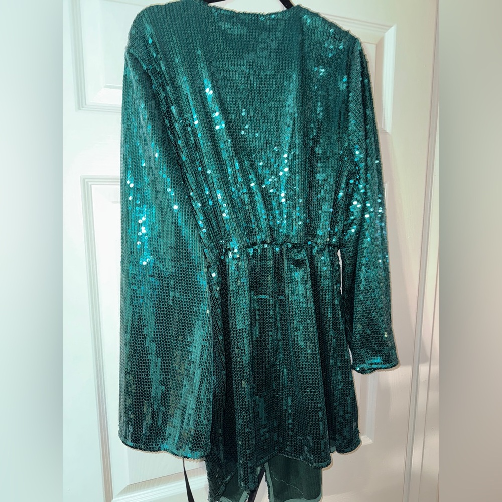 PLT Sequin Wrap Dress XL - Picture 5 of 5